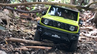 KYOSHO MINI-Z 4x4 SUZUKI JIMNEY SIERRA RTR CRAWLING IN THE WOODS