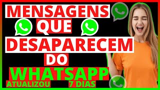 COMO ATIVAR E USAR AS MENSAGENS TEMPORARIAS NO WHATSAPP, PASSO A PASSO ATUALIZADO 2023.