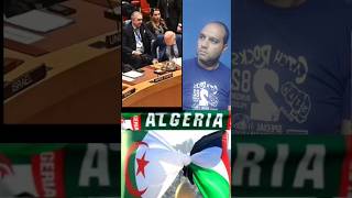 لحظة إنسحاب الوفد الجزائري من مجلس الأمن أثناء كلمة ممثل الكيان #الجزائر #المغرب #فلسطين #مصر #تونس