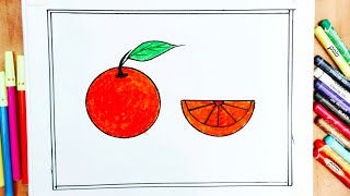 How To Draw A Funny Cartoon Orange