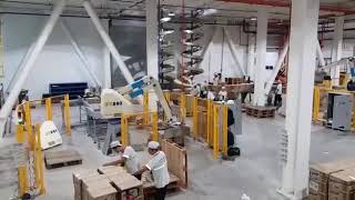 carton palletizing with open cover