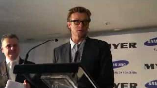 Simon Baker Samsung Launch