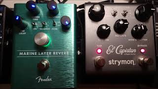 Fender Marine Layer Shimmer Reverb + Strymon El Capistan - Ambient Guitar Soundscape