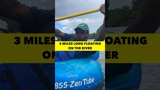 Floating on the French Broad River 3 Miles long #tubing #swimming