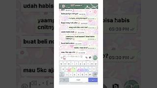 POV ADEK MINTA CNIT || Ib all || pov whatsmock fake chat || #whatsmock #fyp #soft #aliacans