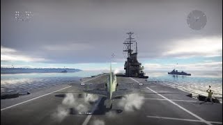 War thunder gameplay | Landing on an aircraft carrier