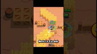 Mortis 1 vs 3 in duels🔥 #Brawlstars #Mortis #1vs3 #Duels #bs  #1vs3Duels