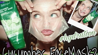 Peel Off Cucumber Face Mask How to/ Review