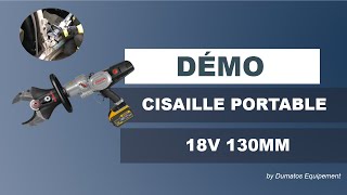 Cisaille hydraulique portable à batterie ouverture 130mm - DUMATOS EQUIPEMENT