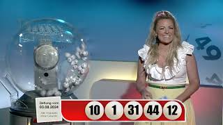 LOTTO 6aus49-Gewinnzahlen von Samstag, 03.08.2024