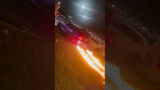 Flames coming out of Ford Mustang exhaust #fordmustang #exhaust #mustang #exhaustflames #mustanggt