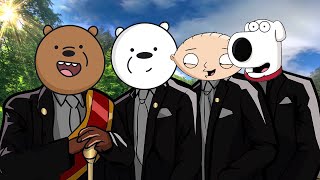 Family Guy & We Bare Bears & Turning Red   Coffin Dance Meme Astronomia COVER