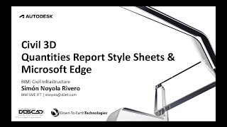 Civil 3d Quantities Report Style Sheets and Microsoft  Edge