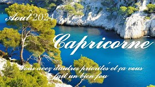 🌴 Capricorne ♑ 🌴 Août 2024🌴 Vous avez d'autres priorités et ça vous fait un bien fou.🌴