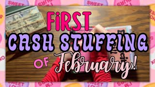 A Chatty Cash Stuffing~ Let's stuff my first paycheck of February!!!💜 ~Low Income~NEW ETSY PRODUCTS!