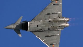 4Kᵁᴴᴰ EXTREME LOUD DISPLAY EUROFIGHTER TYPHOON SPANISH AIR FORCE @ NATO Days 2023