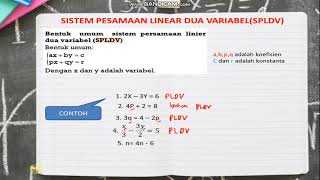 Apa itu SPLDV