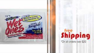 Wet Ones® Singles Antibacterial Cleansing Wipes - minimus.biz