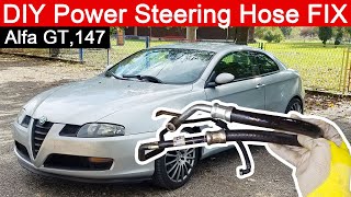 How to FIX Power Steering Hose Leak on Alfa GT, and 147