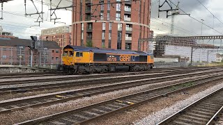 GB Railfreight class 66, 66726 light engine through Leeds - 29/09/22