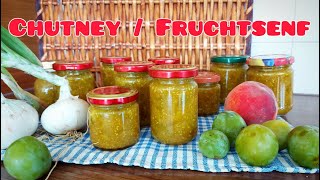 Leckeres Chutney aus Pfirsichen und Ringlotten (Mirabellen) selber machen | fruchtig-würzig