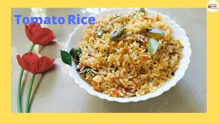 Tomato Rice || Thakkali Sadam || Lunch Box/ Tiffin Box Recipe || Nisha's Orange Kitchen