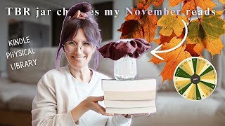 TBR prompt jar chooses my November reads! 🫙📖  *Cozy November TBR*