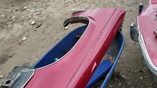 Florida Fender Foray: Found a red Fleetwood at a Jacksonville, FL junkyard