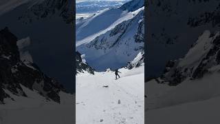 Early winter 2023 and freeride snowboarding from Huncovsky stit (Huncovsky peak) / High tatras