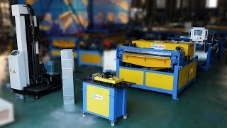 BLKMA® automatic duct line 3 + lockformer / lock forming machine + hydraulic lock seam machine