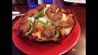 Eating the ORIGINAL Pequod's Pizza in Chicago