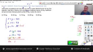 MABA CONCURSOS  -  SISTEMA COM 3 INCÓGNITAS  -  FCC  -  2024  -  Com prof. Cristiano