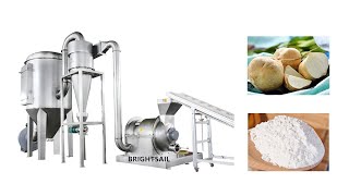 Root Grinding Machine Cassava Powder Making Machine Hammer Mill