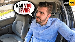 🔴 NÃO SEJA OTÁRIO - NÃO LEVE PASSAGEIRO FOLGADO ! Uber e 99pop