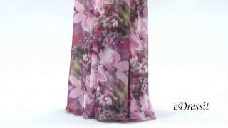 Robe longue imprimé floral