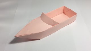 How to Make a Paper Boat that Floats. Paper Speed Boat.  Origami Boat.