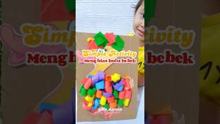 IDE BERMAIN ANAK | Menghias bulu bebek #shorts #funlearning #sensoryplay