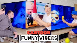 Try Not To Laugh 😝 Best Funny Cartoon Videos Compilation 2024 😂