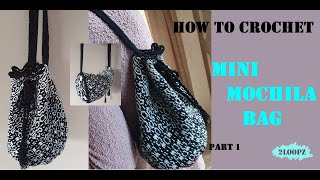 CROCHET TUTORIAL: How to Crochet MOCHILA BAG part 1