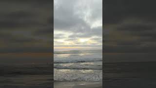 Beautiful California Subset and Waves at Beach Cliffs. #surf #beach #waves #sunset #walking #scenic