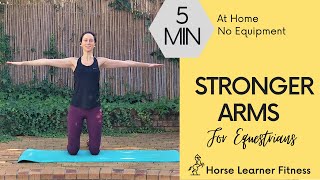 Fitness for Equestrians | 5 Min No Equipment Arms & Shoulder Workout