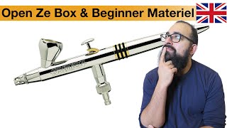 🇬🇧 Airbrush: Open Ze Box & Beginner Equipment (Evolution / Harder & Steenbeck )