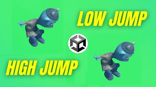 High Jump and Low Jump (Unity Tutorial)