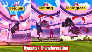 First ever Metagross all three forms Dynamax transformation  #pokemon #pokemongo