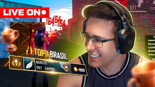 💙 FREE FIRE AO VIVO 🔴 JOGANDO SÉRIO ! PEGANDO TOP 1 GLOBAL🔴 LEVEL UP AO VIVO