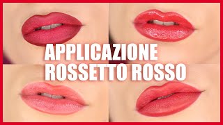 DIVERSI MODI PER APPLICARE IL ROSSETTO ROSSO| ItsNora