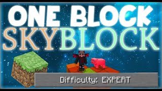 Minecraft Sky block BUT IT STARTS AS ONE BLOCK... (Episode 1)