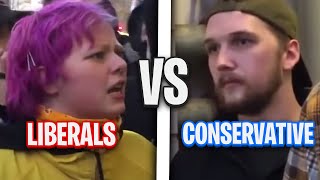 Liberal Attacking Republicans Compilation! (Liberal Cringe #2)