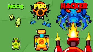 🤢 NOOB 😎 PRO 😈 HACKER | Insect War: Tank Tower Defense | iOS - Android APK