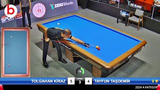 TAYFUN TAŞDEMİR vs TOLGAHAN KİRAZ SEMİ FİNAL!! TÜRKİYE 3 Cushion Billiards Championship STAGE-2 2024